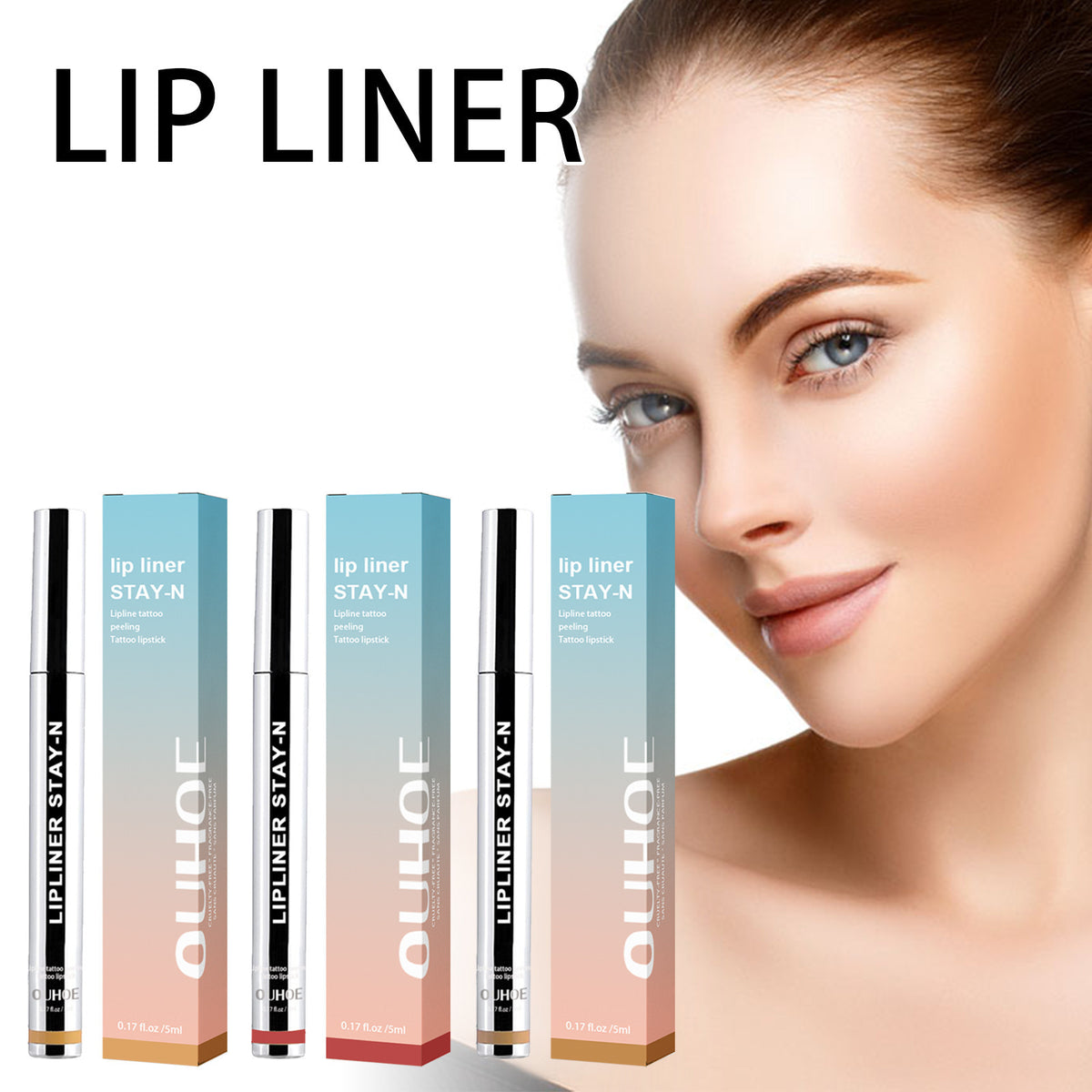 Crayon à lèvres démaquillant, maquillage longue tenue Fengying