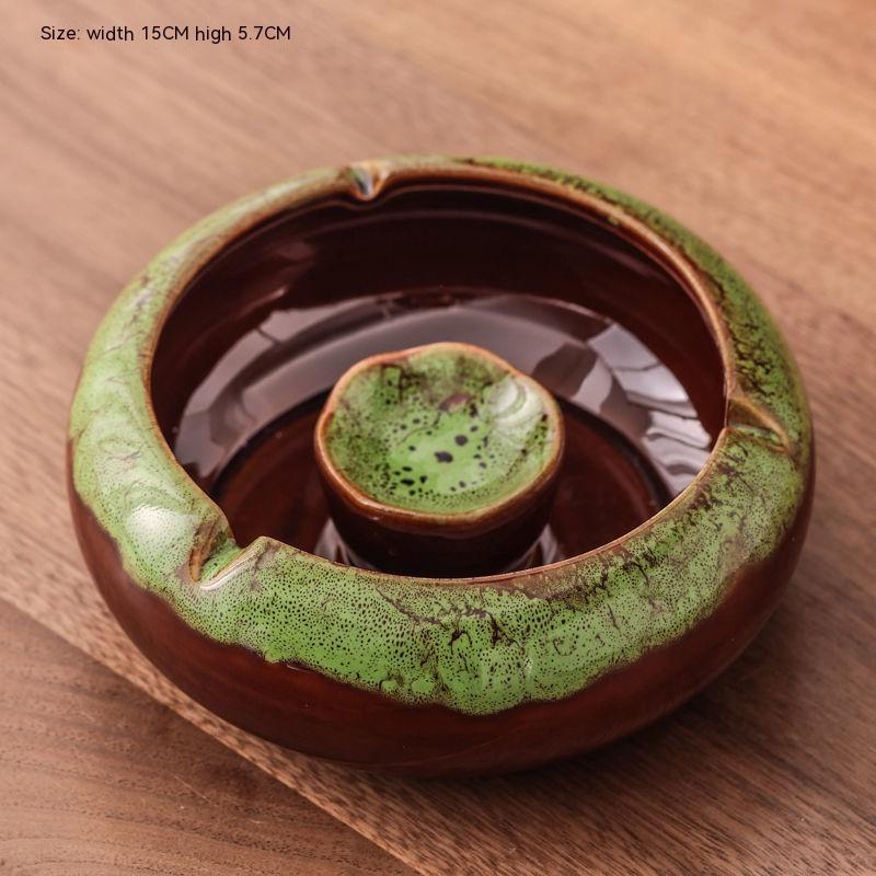 Nordic Style Light Luxury Ceramic Ashtray Household
