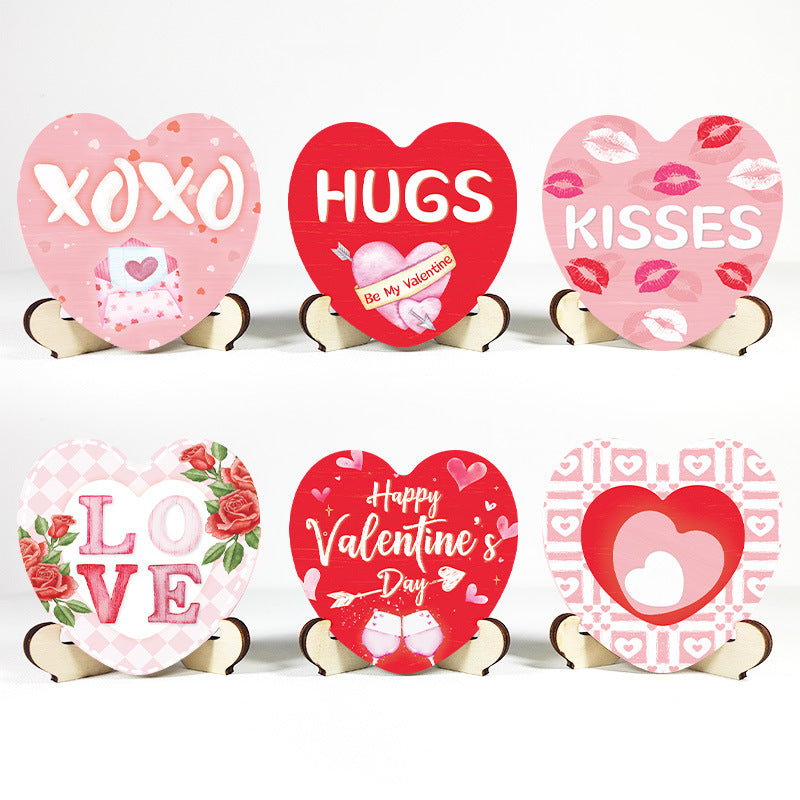 Décoration de bureau Saint-Valentin Objets d'artisanat d'amour