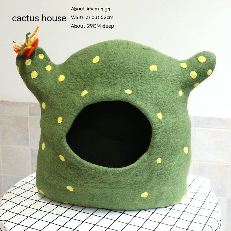 Felt Cat House Cat New Pet Wool Felt Pet Toy