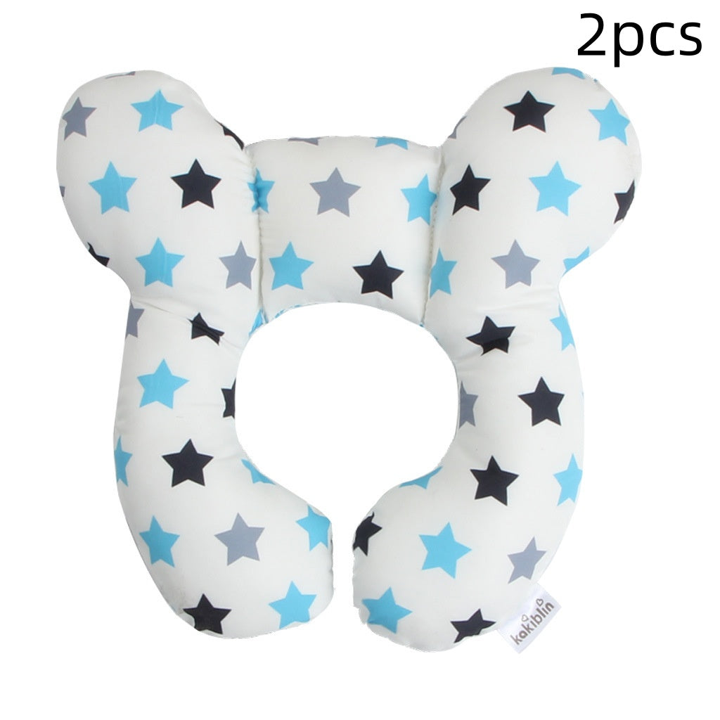 Infant Pillow Baby Bed U-Shaped Safety Seat Neck Guard Fixed Stereotyped Stroller Pillow