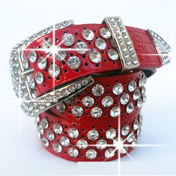 Fashionable All-match Wide Cowhide Women's Belt