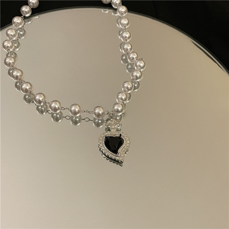 Fashionable Titanium Steel Chain Beaded Women