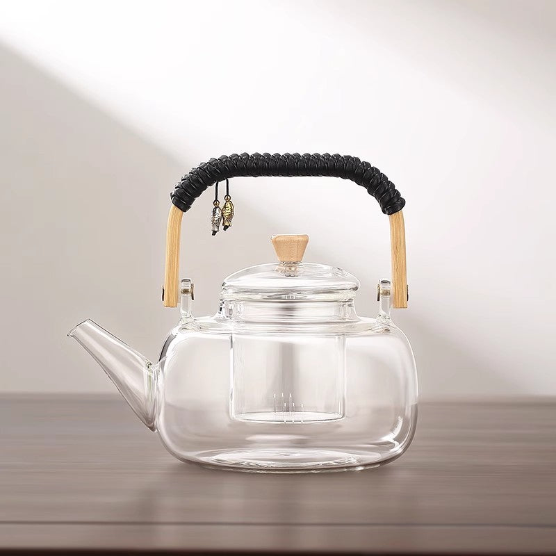 Théière bouilloire en verre résistant à la chaleur