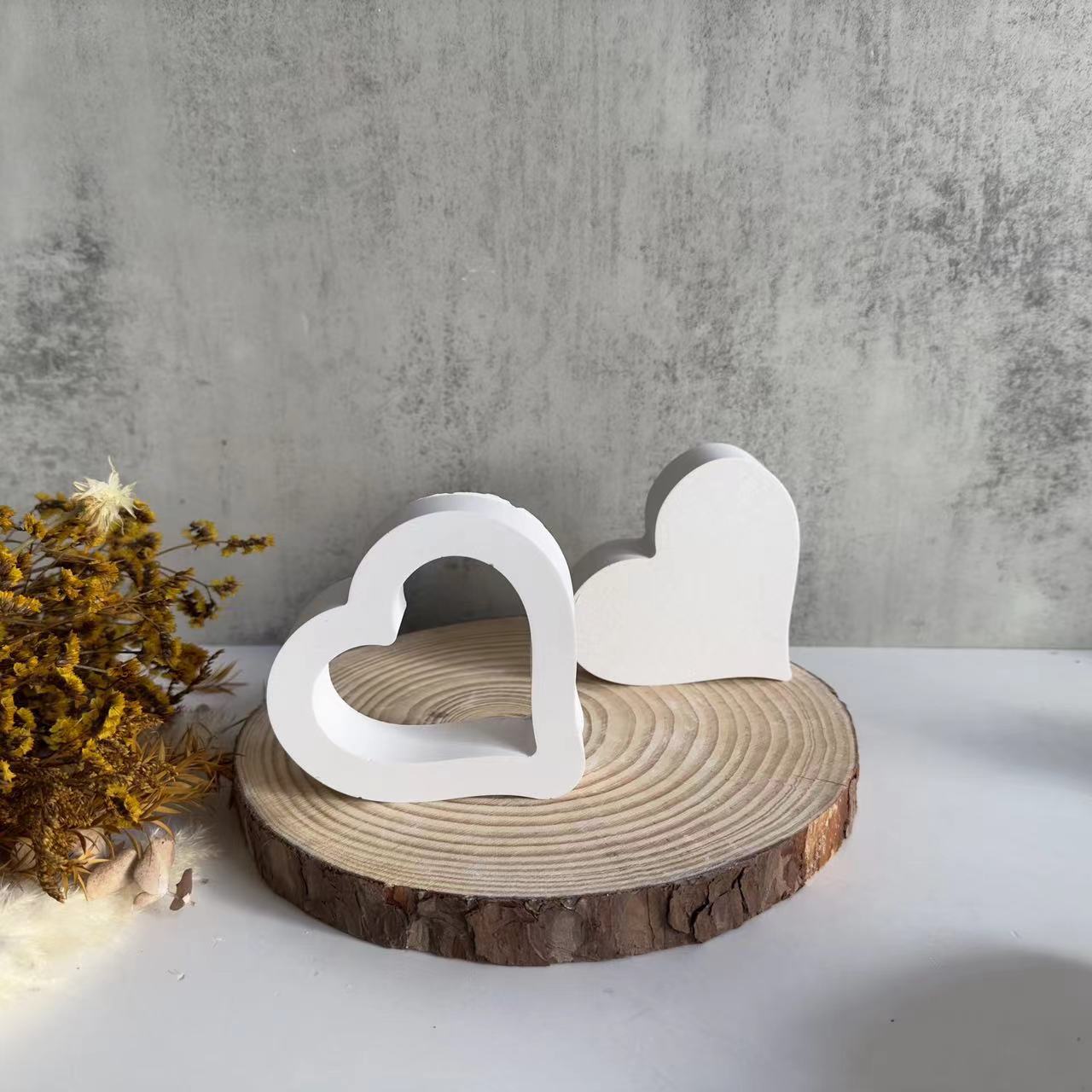 Moule en silicone cœur creux Saint-Valentin