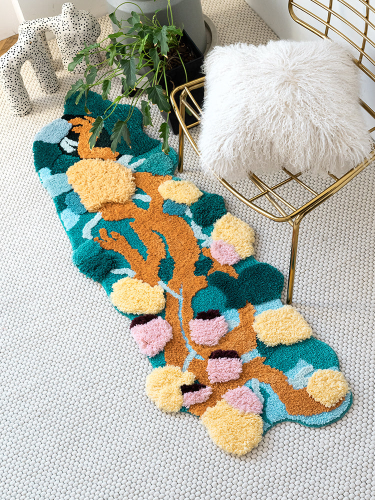 Special-shaped Carpet Bedroom Bedside Creative Moss Floor Mat