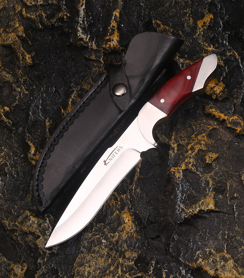 Couteau de survie d'extérieur haute dureté en acier intégré 9 Chrome