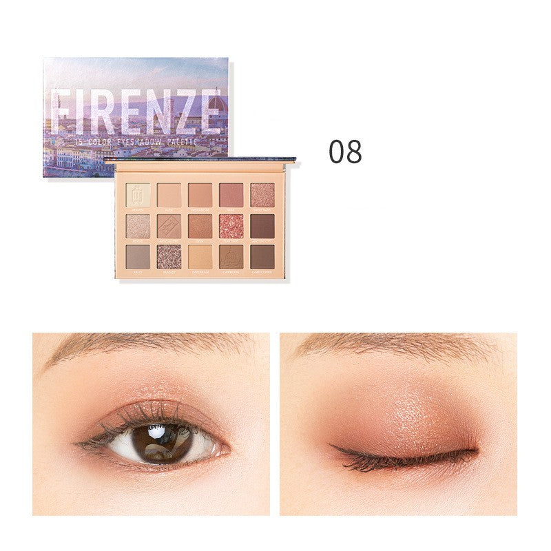 Palette de fards à paupières de voyage, couleur terre, usage quotidien