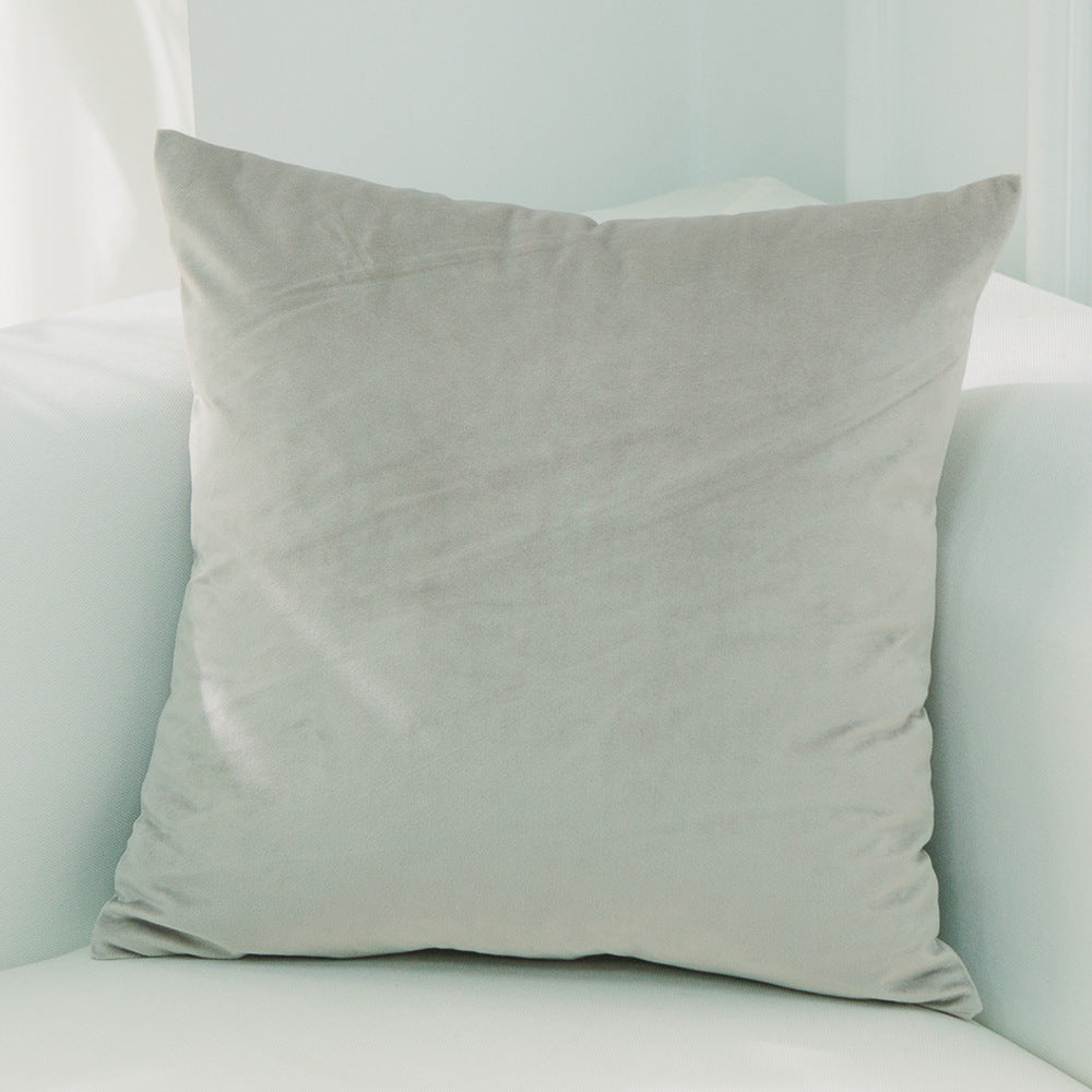 Dutch Suede Pillow Cushion Sofa Cushion Office Lumbar Bed Head Backrest Velvet Pillow Cover