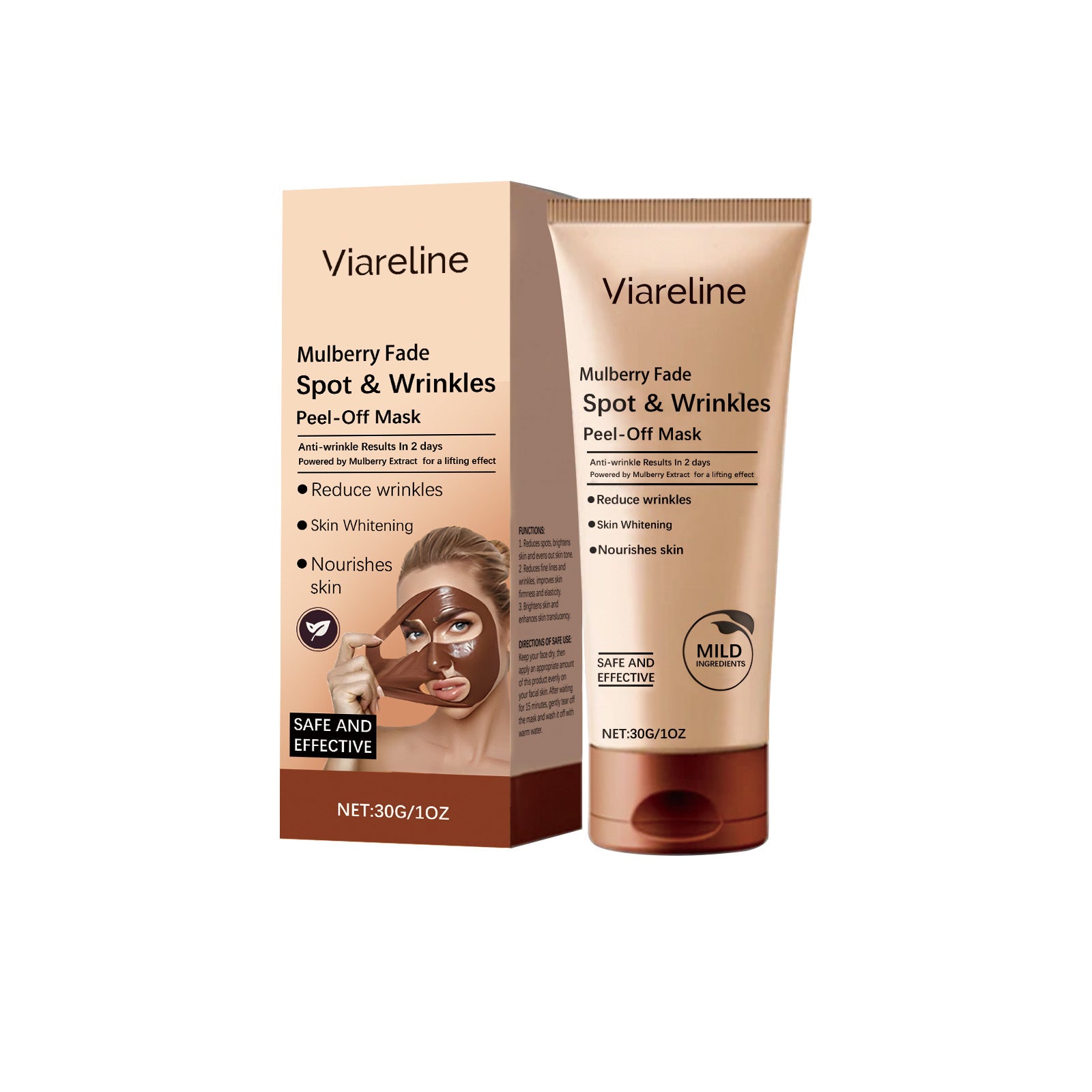 Masque facial soin anti-âge compact et délicat