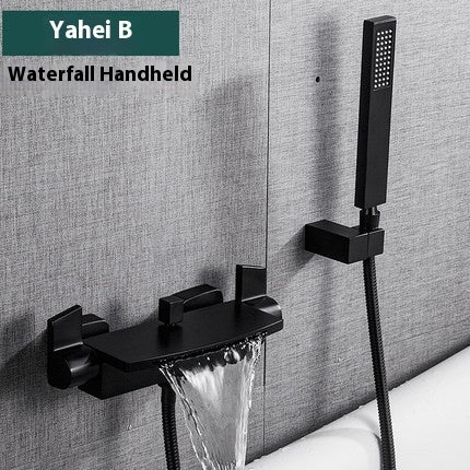 Waterfall Bathtub Faucet Shower Head Set