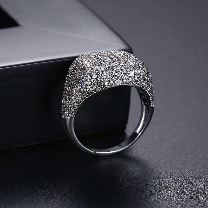 Chaopai Light Luxury Diamond Spinel Ring