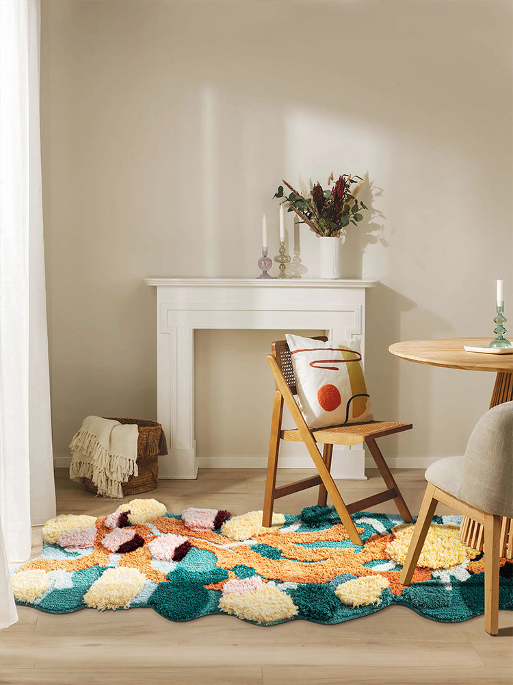 Special-shaped Carpet Bedroom Bedside Creative Moss Floor Mat
