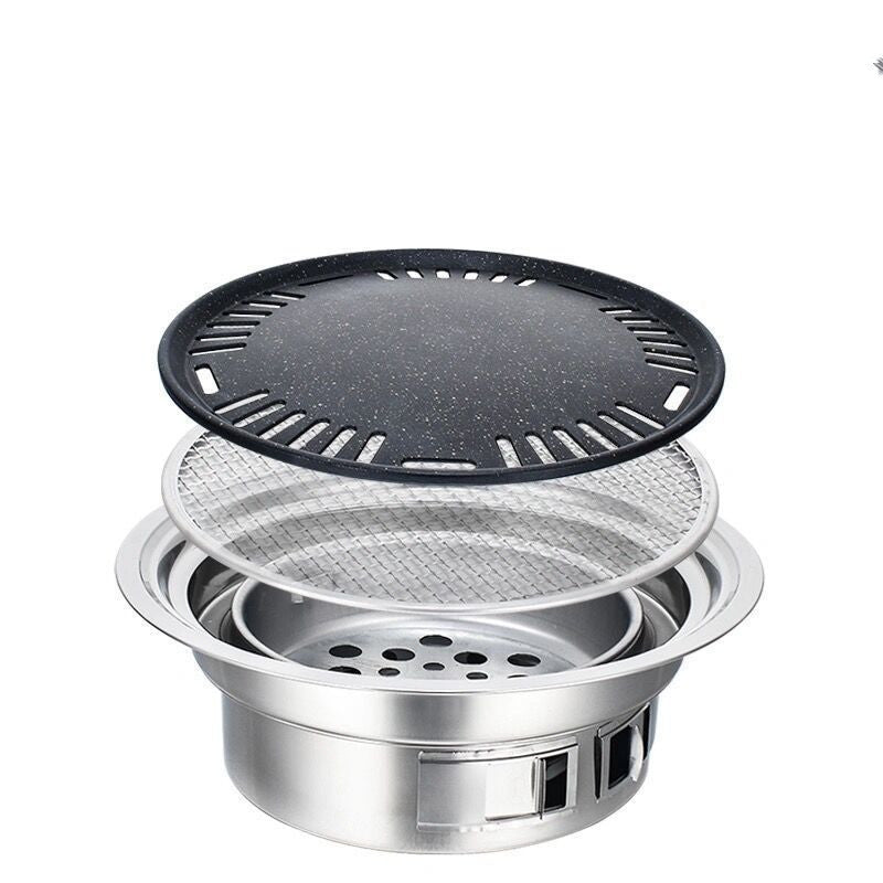 Korean Stainless Steel Charcoal Barbecue Grill For Consumer And Commercial Use