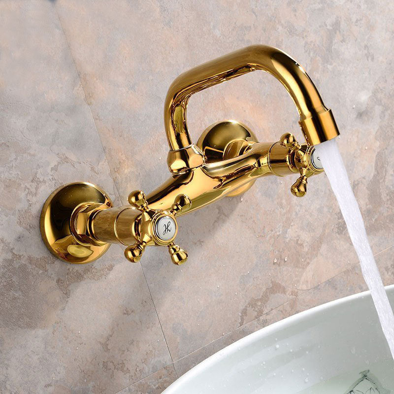Mitigeur de lavabo mural de salle de bain style européen
