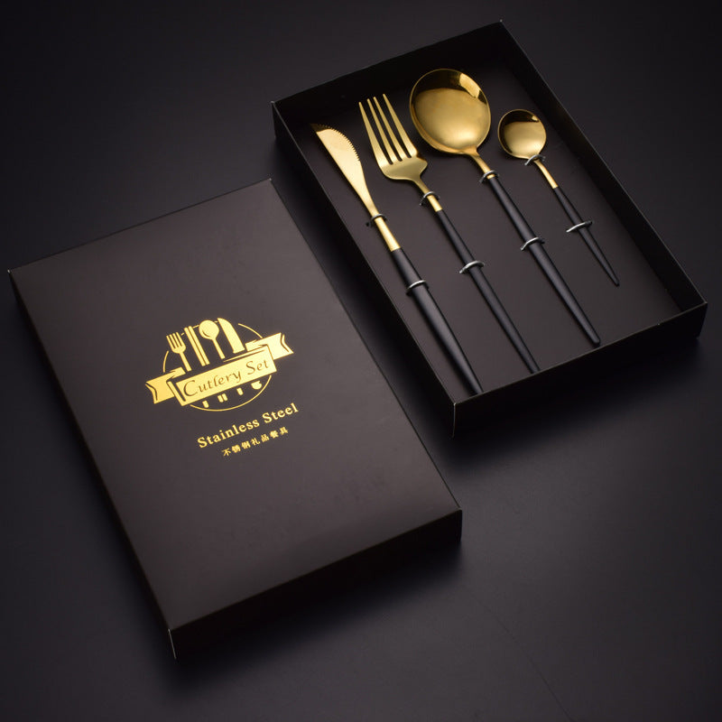 Four-piece Stainless Steel Western Knife Fork And Spoon