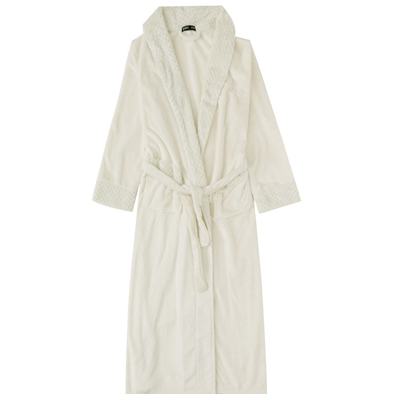 Flannel Thickened Household Clothes Fashion Bathrobe