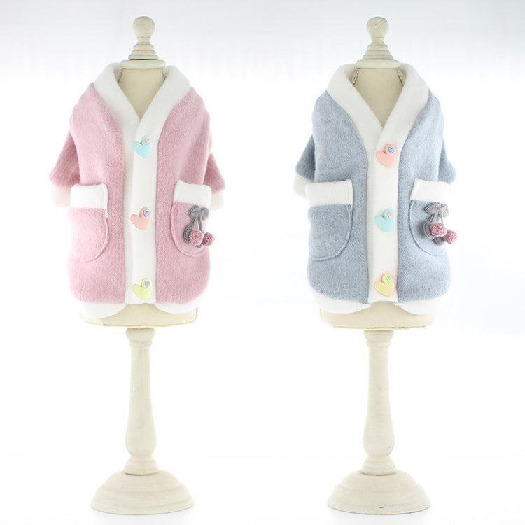 Pet Clothes Sanded Student Skirt Feet