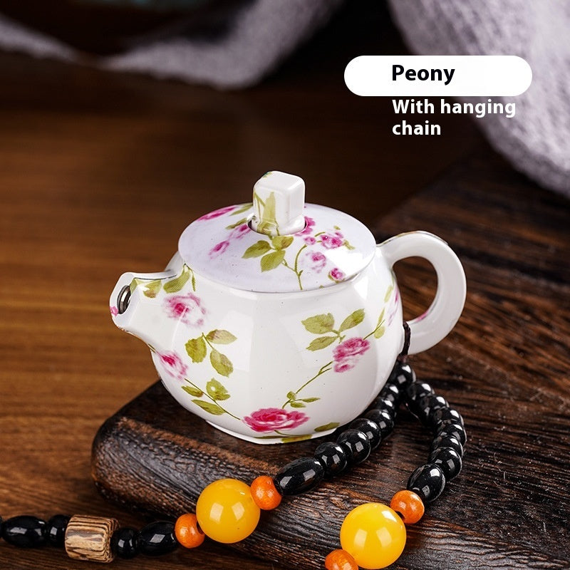 Creative Purple Clay Pot Lighter Rotating Decompression