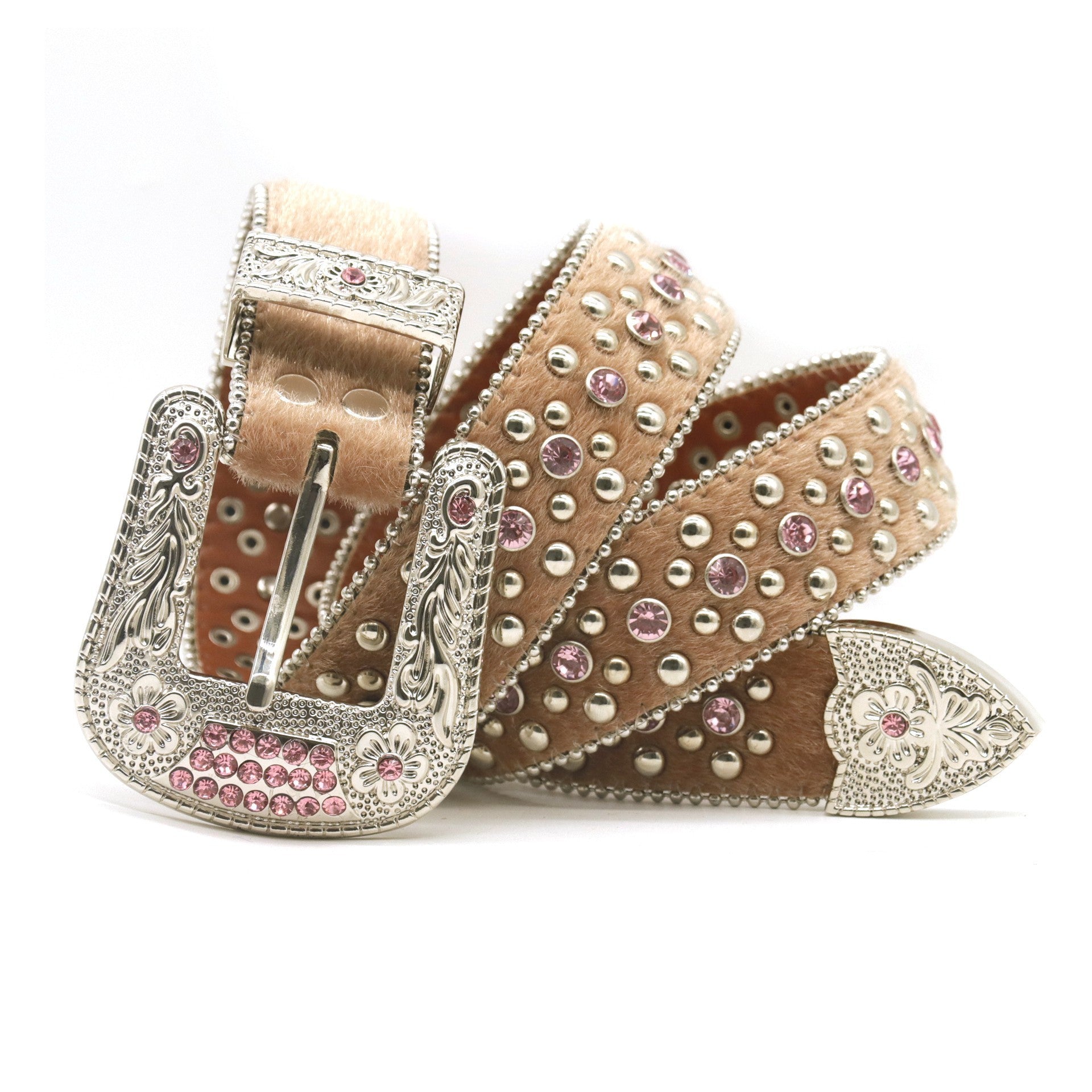Ceinture de mode taille fleur strass pour hommes