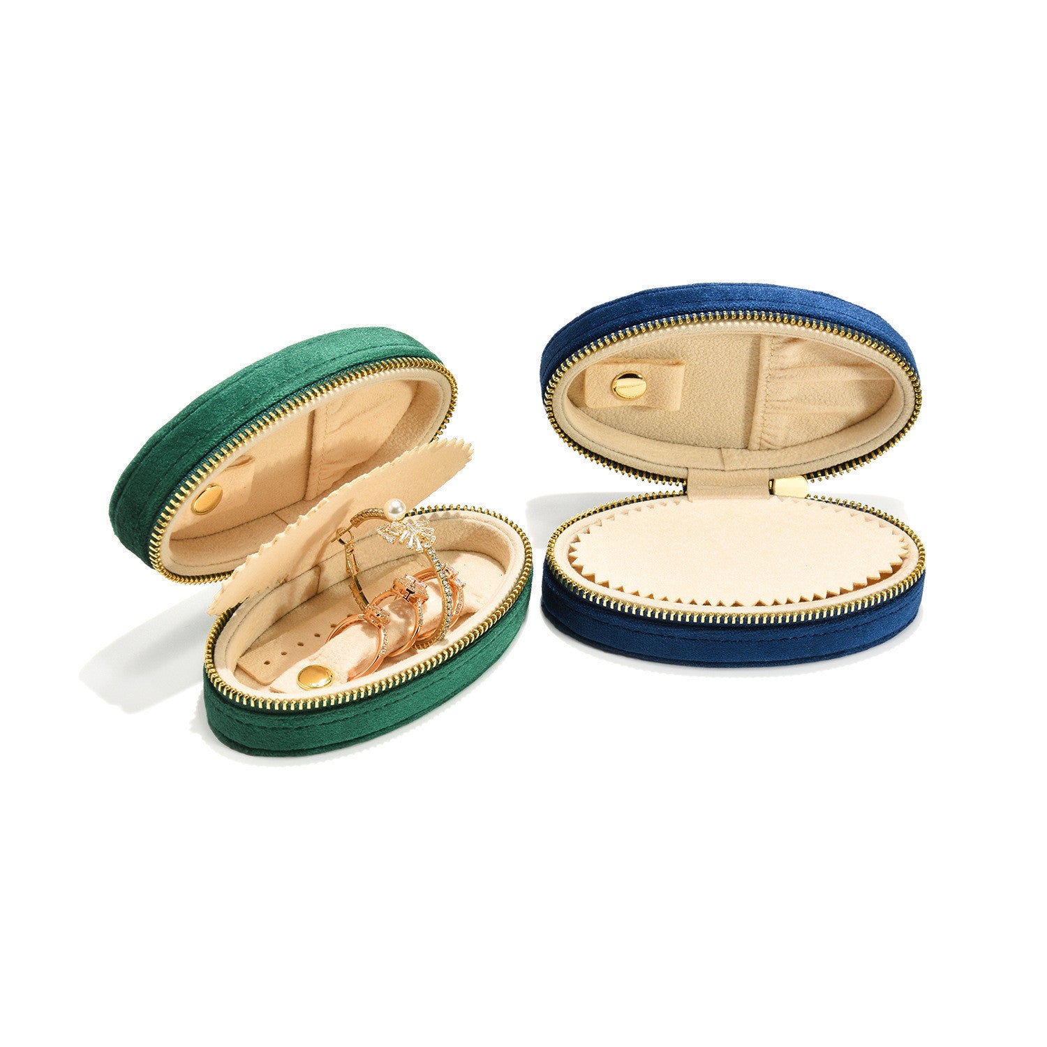 Multifunctional Velvet Jewelry Storage Box