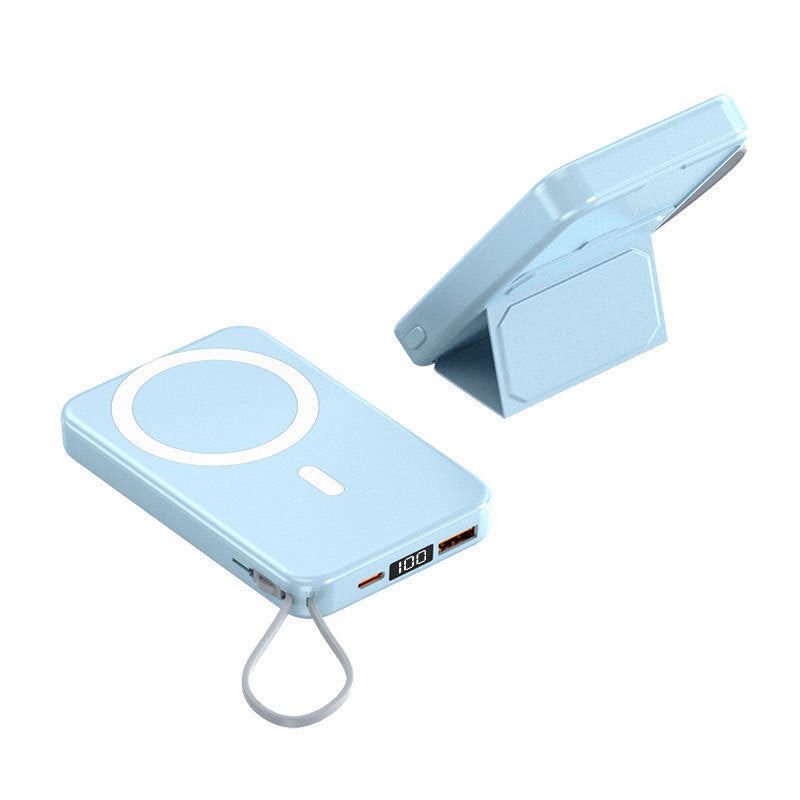 Batterie externe magnétique avec support de câble