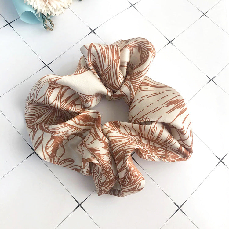INS Bandeau en tissu à imprimé feuille de bambou pour femme