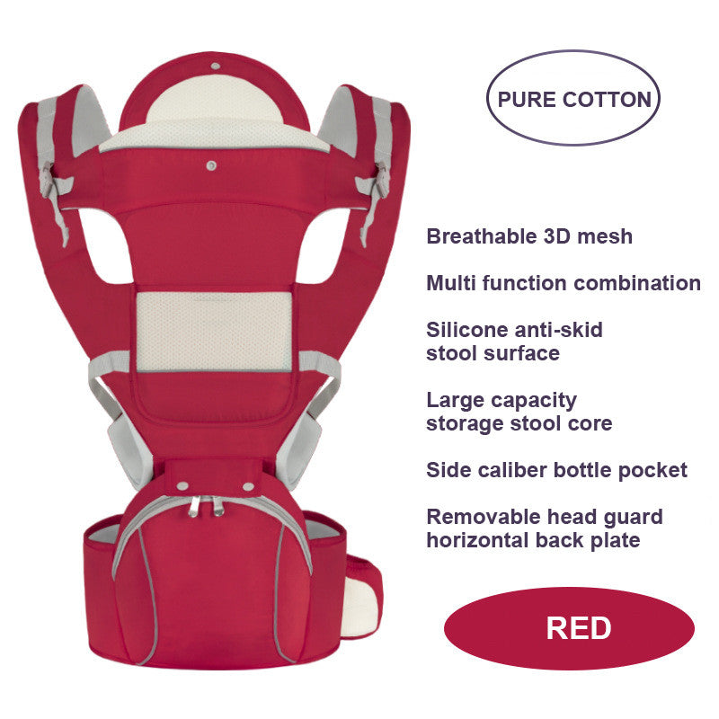 Bébé en pur coton, ceinture multifonctionnelle de maintien pour le dos et tabouret de taille.