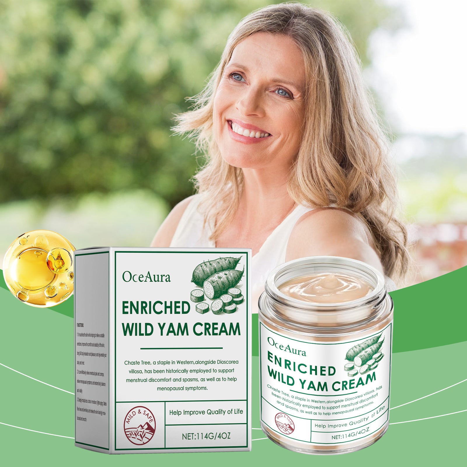Wild Yam Firming And Wrinkle Reducing Body Moisturizing Cream