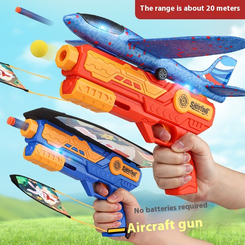 Catapult Kite Gun Children's Toy Bubble Plane