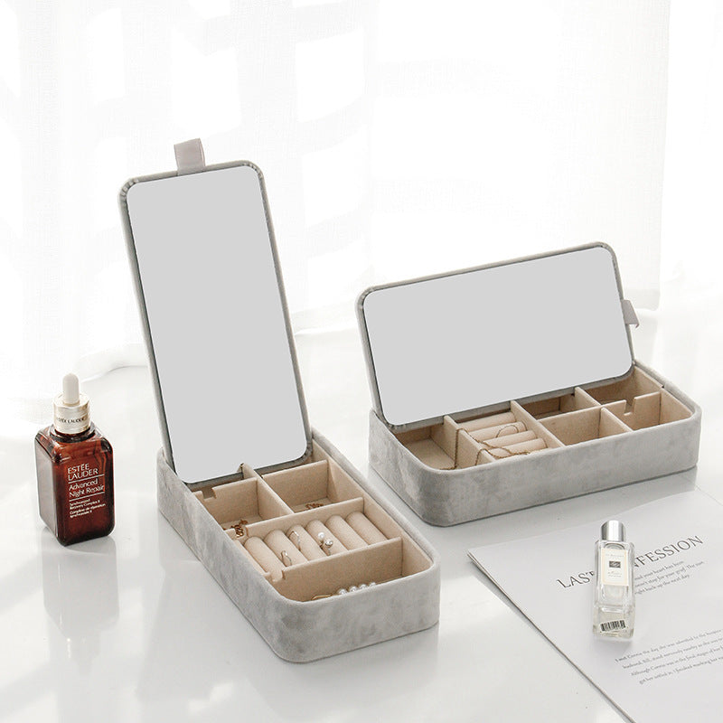 Simple Double Layer Jewelry Storage Box