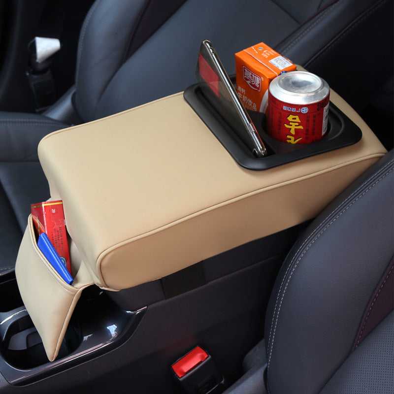 Boîte de rangement accoudoir de voiture Porte-gobelet