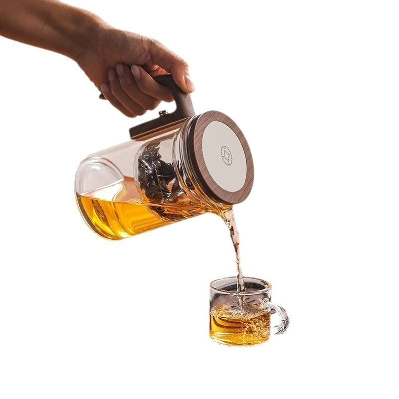 Magnetic Elegant Cup Teapot Household Full Glass Liner Tea Water Separation Teapot Tea Set