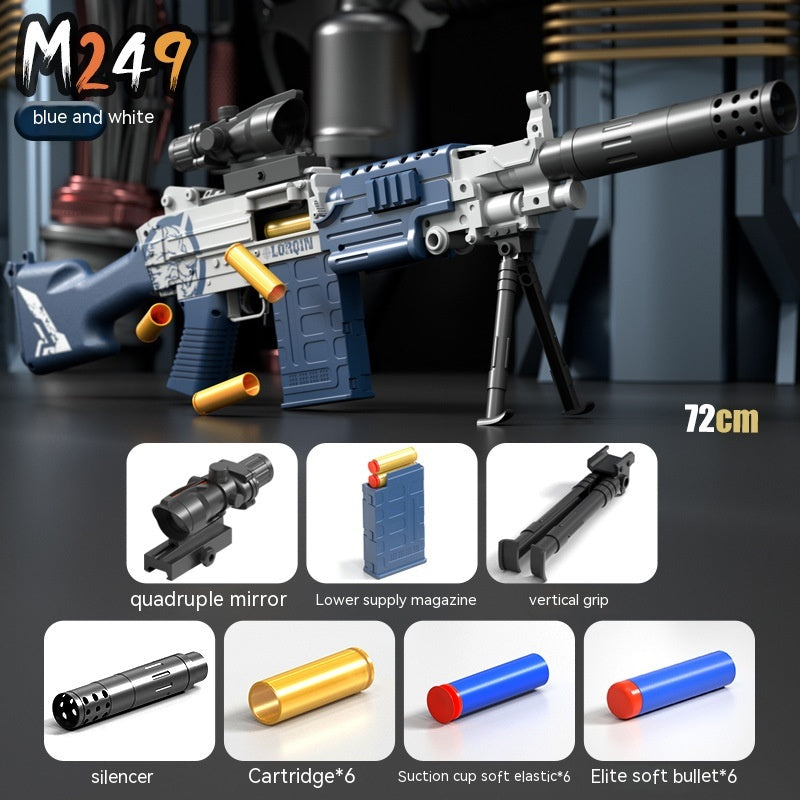 M249 Manual Soft Bullet Gun Boy Gift Toy