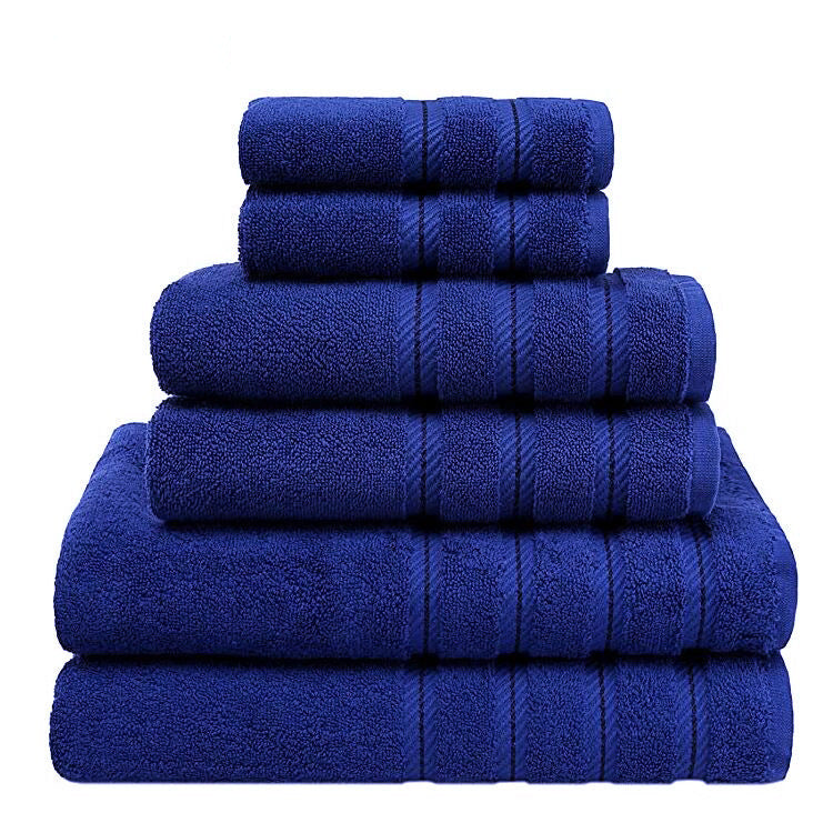 Ensemble de serviettes de bain en coton longues fibres absorbantes