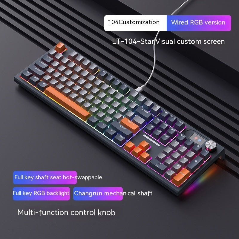 Clavier mécanique sans fil Bluetooth trimode