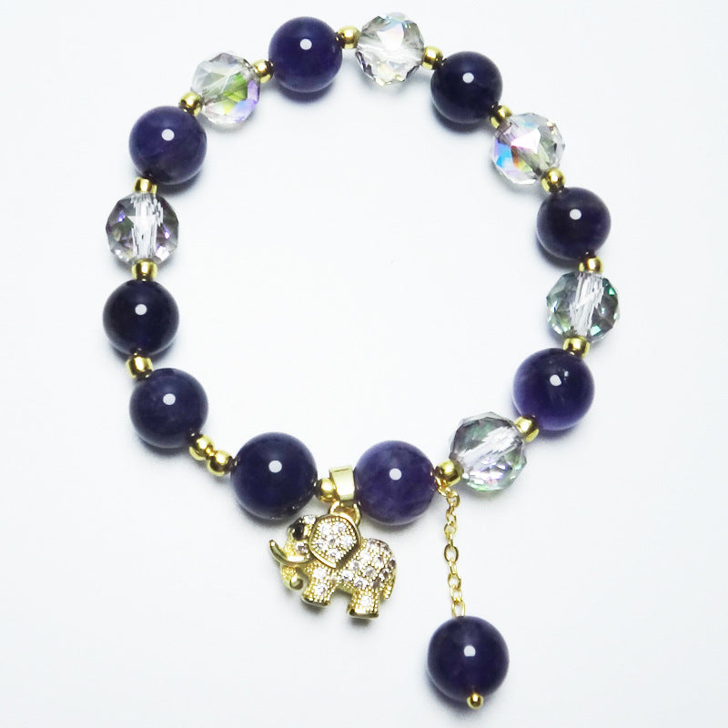 Women's Fashion Personalized Natural Amethyst Bracelet