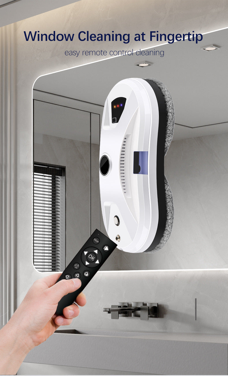 Robot de nettoyage de vitres intelligent avec pulvérisation d'eau automatique