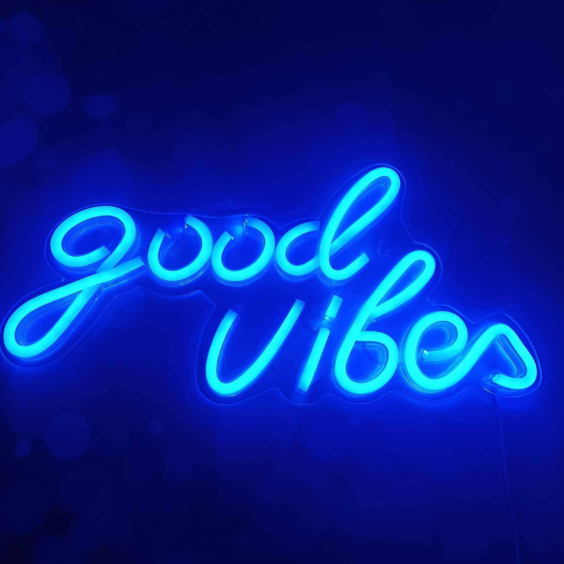 Néon décoratif panneau LED lettres anglaises Goodvibes