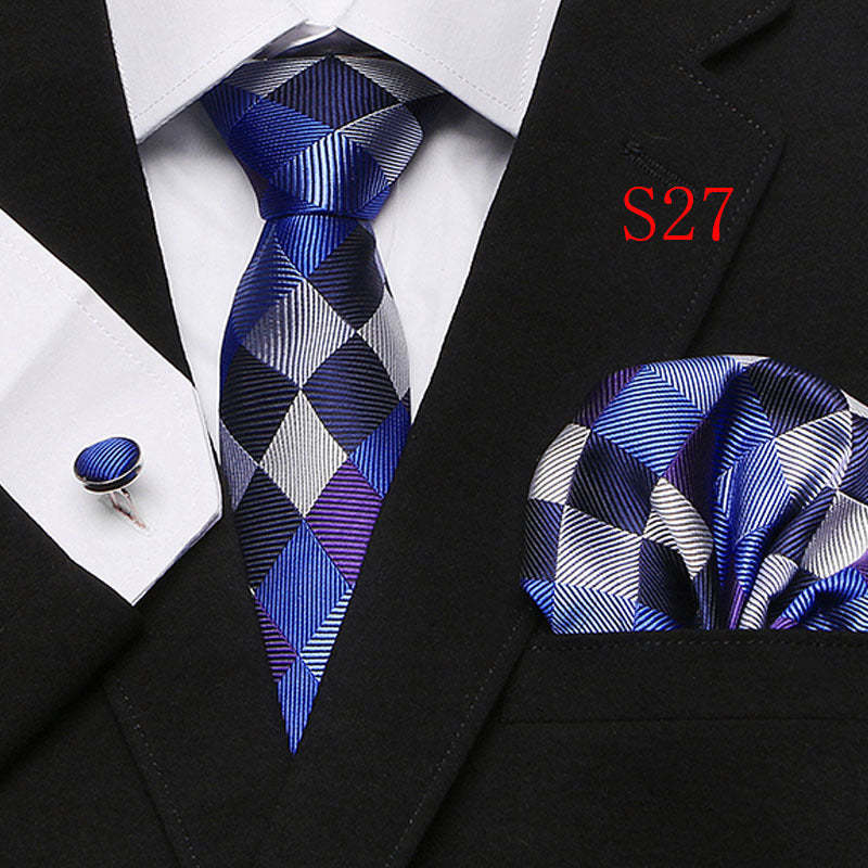 Paisley Series European And American Fashion Tie Three-piece Suit