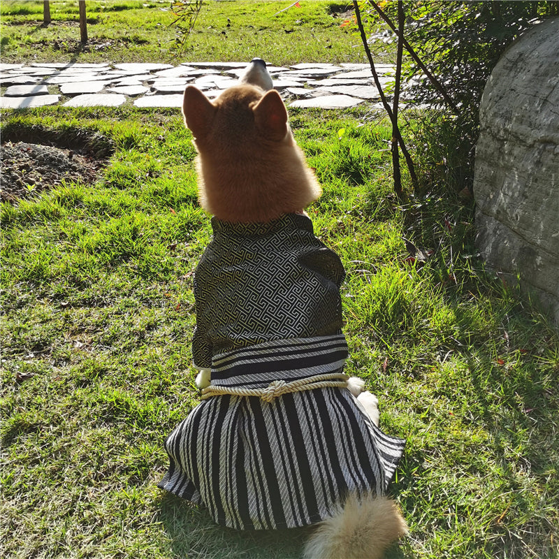 New Pet Dog Samurai Zephyr Clothes