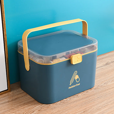 Portable Portable Double-layer First Aid Medicine Box