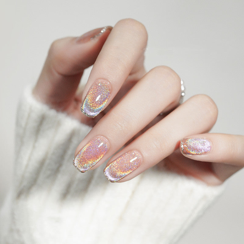 Vernis à ongles œil de chat laser coloré