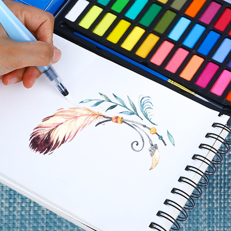 40 Pieces Solid Watercolor Painting Set 36 Colors Paints