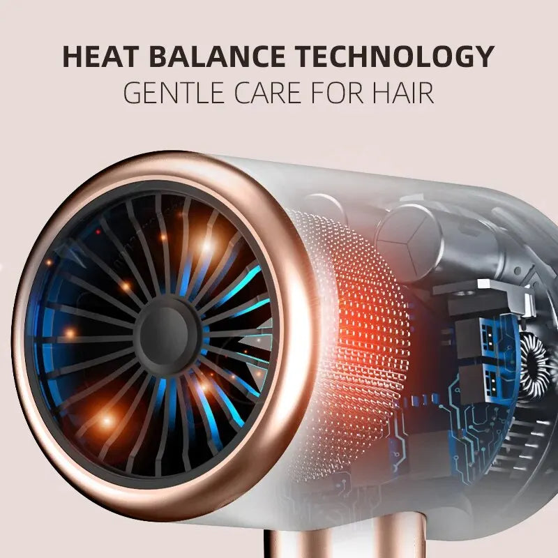 F37 2000W Gear Professional Hair Dryer Negative Lonic Blow Dryer Hot Cold Wind Air Brush Hairdryer Strong PowerDryer Salon Tool