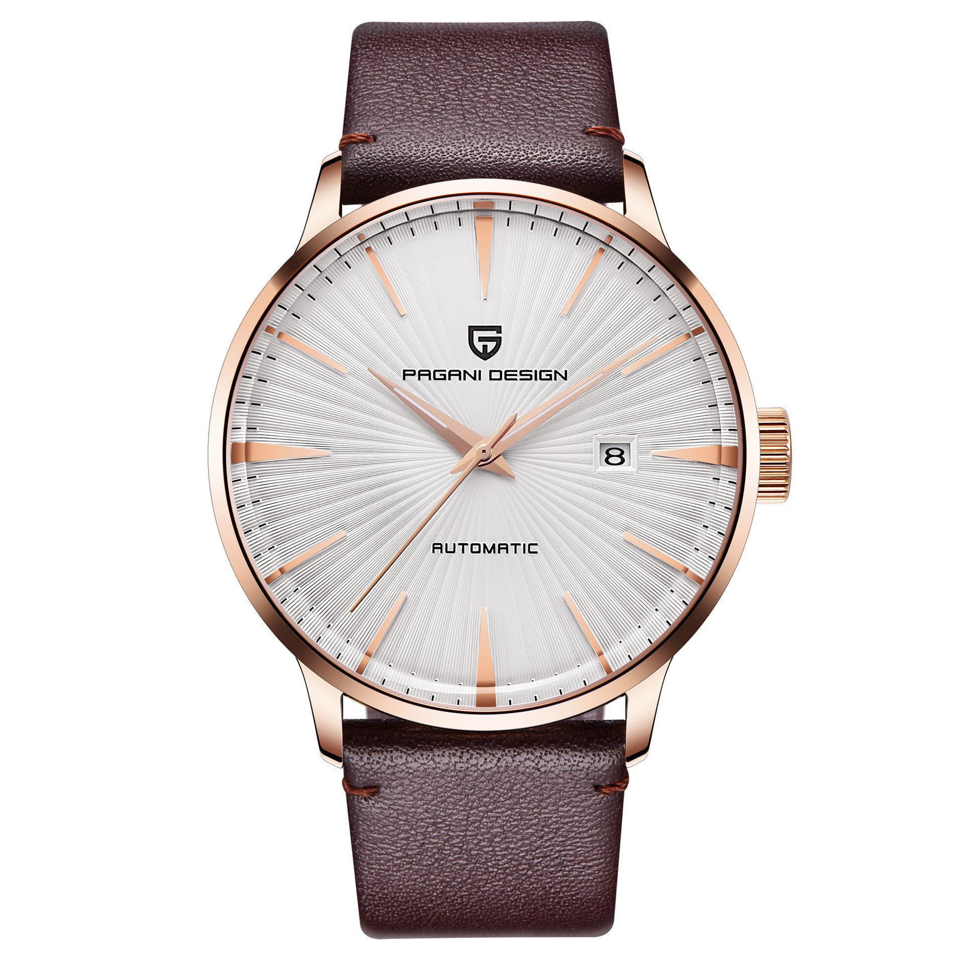 Montre mécanique pour homme étanche avec bracelet en acier
