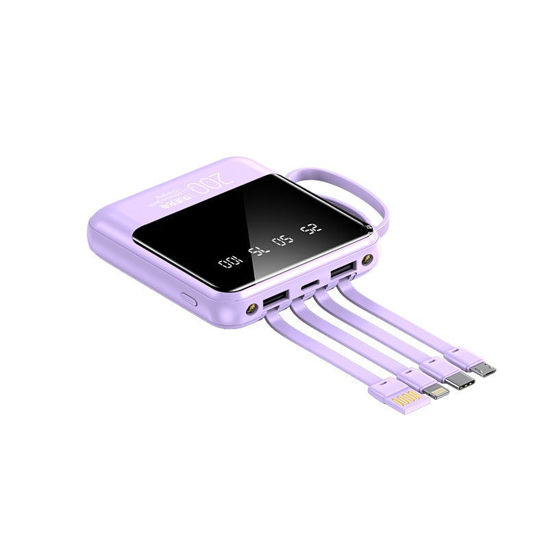 Power Bank Mini Compact Portable Mirror Fast Charging Large Capacity Mobile Power Supply