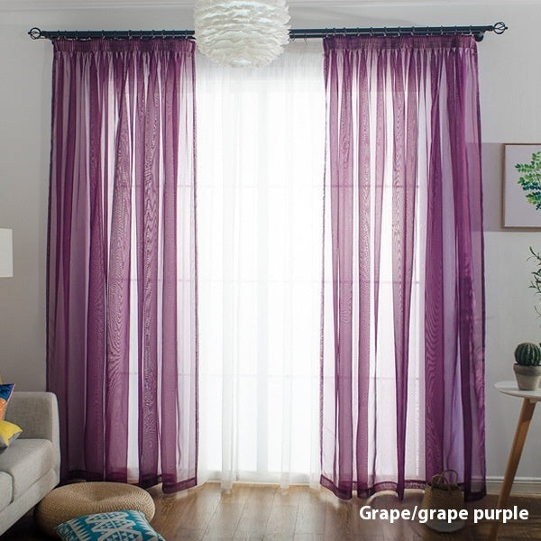 Wide Terylene Curtain Window Screen Fabric Solid Color
