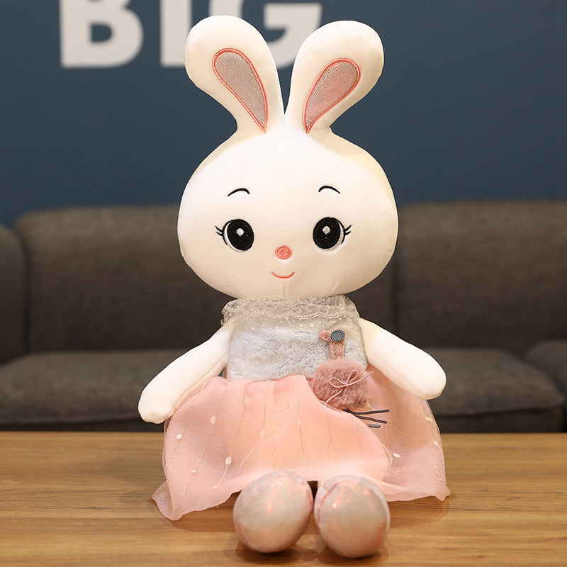 Jolies peluches lapin à jupe super douce