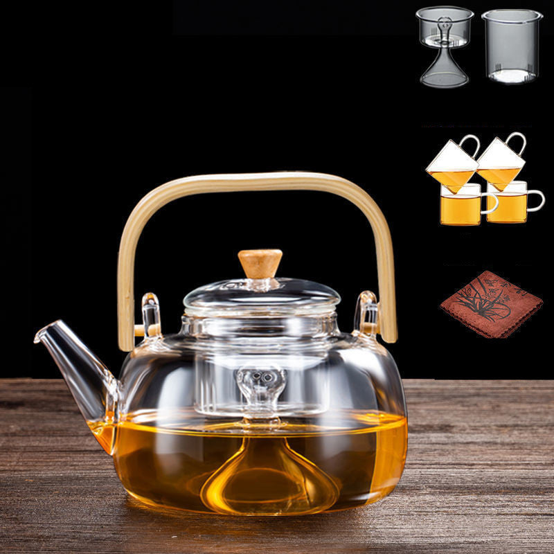 Ensemble de théière et cuisinière électrique en céramique, verre épaissi pour la maison